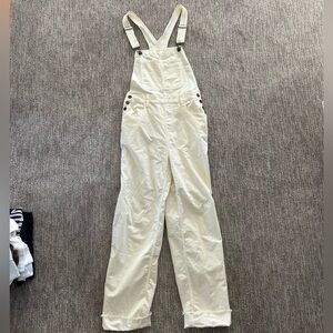 Carve Cream Corduroy Overalls